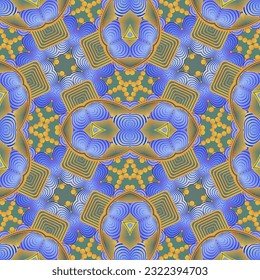 Seamless background pattern. Abstract decorative geometric pattern. Vector illustration.