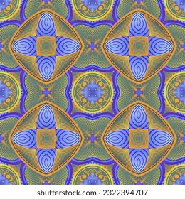 Seamless background pattern. Abstract decorative geometric pattern. Vector illustration.