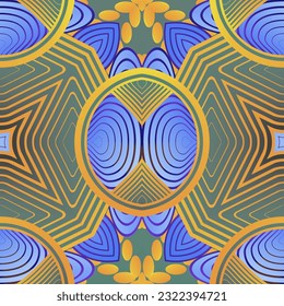 Seamless background pattern. Abstract decorative geometric pattern. Vector illustration.