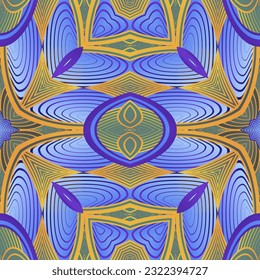 Seamless background pattern. Abstract decorative geometric pattern. Vector illustration.