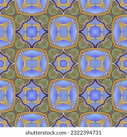 Seamless background pattern. Abstract decorative geometric pattern. Vector illustration.