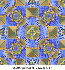 Seamless background pattern. Abstract decorative geometric pattern. Vector illustration.