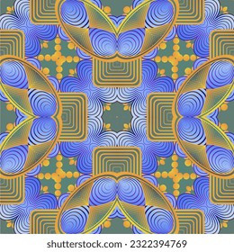 Seamless background pattern. Abstract decorative geometric pattern. Vector illustration.