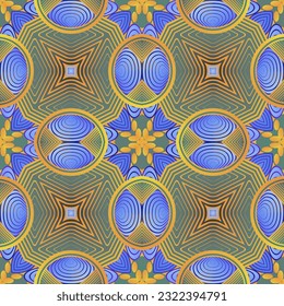Seamless background pattern. Abstract decorative geometric pattern. Vector illustration.
