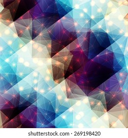 Seamless background pattern. Abstract diagonal geometric pattern on blurred background.