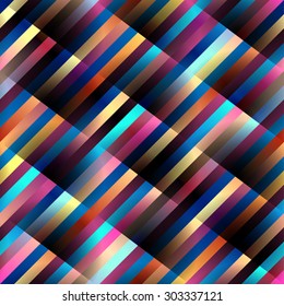 Seamless background pattern. Abstract diagonal geometric strips pattern on blurred background.