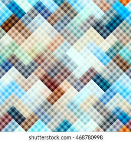 Seamless background pattern. Abstract diagonal plaid pattern.