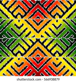Seamless background pattern. Abstract diagonal ethnic geometric pattern.