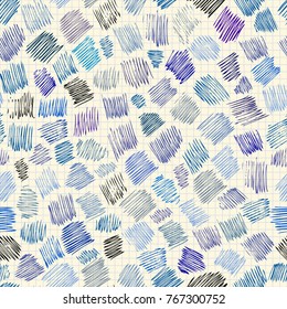 Seamless background pattern. Abstract doodlas pattern on copy-book surface.