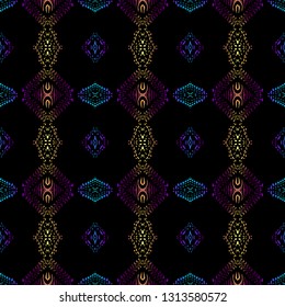 Seamless background pattern. Abstract ethnic pattern. Vector image