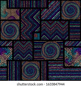 Seamless background pattern. Abstract ethnic tribal pattern. Vector image.