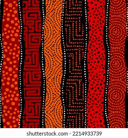 Seamless background pattern. Abstract ethnic tribal pattern in geometric style. Vector image