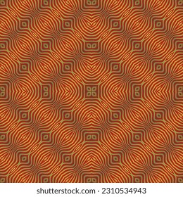 Seamless background pattern. Abstract geometric pattern with symmetric ornament.