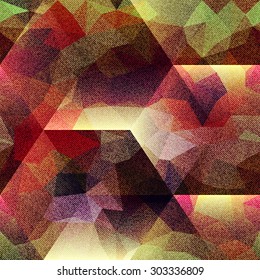 Seamless background pattern. Abstract geometric cubes background.