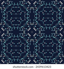 Seamless background pattern. Abstract geometrical pattern with hand drawn decorative elements. Print with ethnic, folk, traditional motifs. 