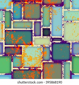 Seamless background pattern. Abstract grunge geometric pattern.