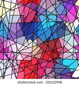 Seamless background pattern. Abstract mosaic geometric pattern.