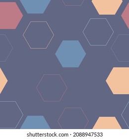 Seamless background pattern with abstract multicolored geometric shapes. Repeating Pattern Tile Swatch Included.