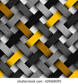 Seamless background pattern. Abstract plaid pattern with imitation of interweaving bands