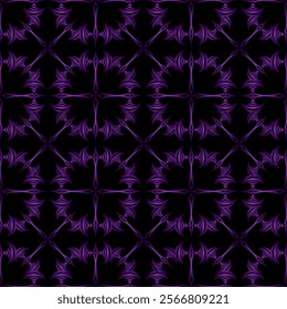 Seamless background pattern with abstract repeating pattern in purple shades. For decorating interiors and scenes in an abstract vintage style