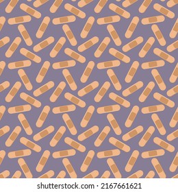 Seamless background pattern with adhesive band
