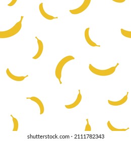Seamless background or pattern of bananas. Print for clothes. Packaging templates.