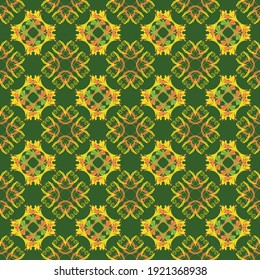 Seamless background pattern. beautiful batik