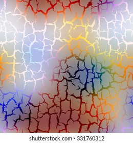 Seamless background pattern. Blurred pattern with cracks effect.