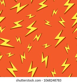 Seamless  background pattern bolt icons.Flat design illustrations. Vector illustrate.