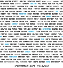 Seamless background pattern with business keywords. Vector illustration.