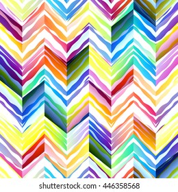 Seamless background pattern. Chevron pattern with geometric abstract elements.