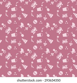seamless background pattern with a childrens toys