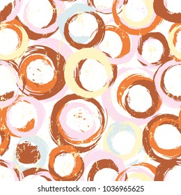 seamless background pattern, with circles, strokes and splashes