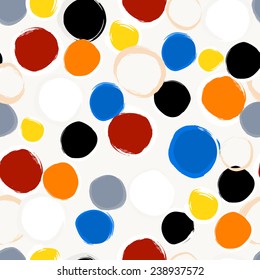 seamless background pattern, with circles and strokes
