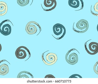 seamless background pattern, with circles and strokes, grungy