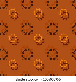 Seamless background pattern with colored varied squares.