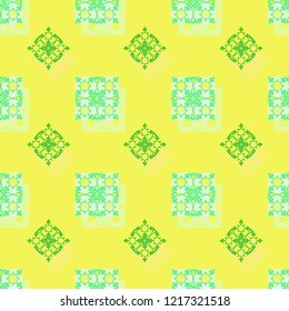 Seamless background pattern with colored varied squares.