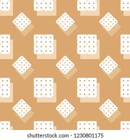 Seamless background pattern with colored varied squares.