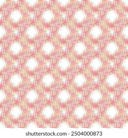 Seamless background pattern with colourful ikat wave check pattern textile design.