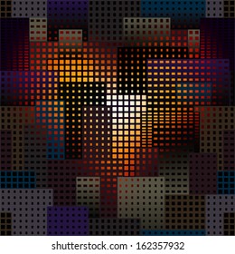 Seamless background pattern. Concept with heart