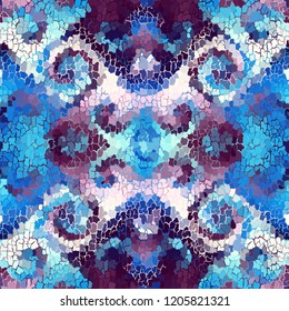 Seamless background pattern. Crackled grunge vintage surface. Vector image.