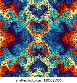 Seamless background pattern. Crackled grunge vintage surface. Vector image.