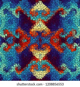 Seamless background pattern. Crackled grunge vintage surface. Vector image.