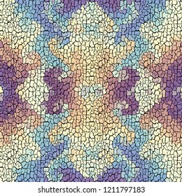 Seamless background pattern. Crackled grunge vintage surface. Vector image.
