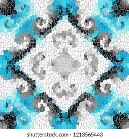 Seamless background pattern. Crackled grunge vintage surface. Vector image.