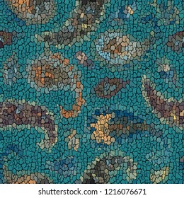 Seamless background pattern. Crackled grunge vintage surface. Vector image.
