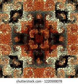 Seamless background pattern. Crackled grunge vintage surface. Vector image.