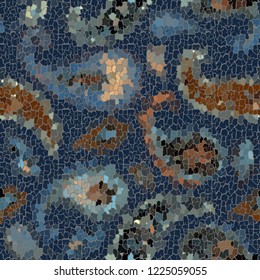 Seamless background pattern. Crackled grunge vintage surface. Vector image.