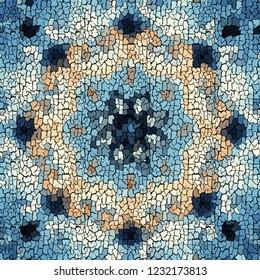 Seamless background pattern. Crackled grunge vintage surface. Vector image.