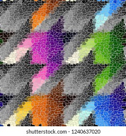 Seamless background pattern. Crackled grunge vintage surface. Vector image.